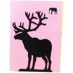 GroupM Elk Bookstand [Noir 1 Paire De 2 Pièces] Support De Livre En Forme De Renne Support De Livre En Métal Et Fer -Armonia Decor 69490309 4