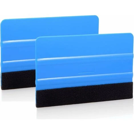 2 Tergivetri In Plastica Con Bordo Scamosciato, Tergivetri Per Vetri, Adesivo Per Decalcomanie Per Tergivetri, Strumento Per L'applicazione Di Tinte Per Vetri Per Decalcomanie Per Auto Blu 5 2 Tergivetri In Plastica Con Bordo Scamosciato, Tergivetri Per Vetri, Adesivo Per Decalcomanie Per Tergivetri, Strumento Per L'applicazione Di Tinte Per Vetri Per Decalcomanie Per Auto Blu - immagine 3