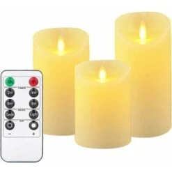 Candela A Led, 3 Candele In Stile