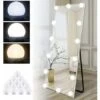 MINKUROW Kit Luce Specchio 14 Lampadine Per Tavolo Da Trucco, Specchio Led Hollywood Dimmerabile, Lampada Usb Con Interruttore E Cavo, 3 Colori E 10 Luminosità, Illuminazione Adesiva Per Trucco -Armonia Decor 69784410 1