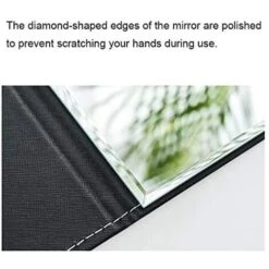 MINKUROW Specchio Da Tavolo Pieghevole In Ecopelle Specchio Da Tavolo Specchio Da Terra Trasparente Specchio Da Viaggio Compatto (Bianco) -Armonia Decor 69789685 4