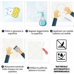 Pellicola Adesiva Per Mobili E Pareti Antigraffio Impermeabile -Armonia Decor 69819359 5