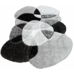 Paco Home Tappeto Shaggy A Pelo Lungo Per Soggiorno Con Motivo 3D, Design Sagomato, In Grigio 120x170 Cm 11 Paco Home Tappeto Shaggy A Pelo Lungo Per Soggiorno Con Motivo 3D, Design Sagomato, In Grigio 120x170 Cm -Armonia Decor 70304769 5