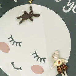 Paco Home Tappeto Per I Bambini, Tappeto Lavabile Per La Camera Dei Bambini Con Stelle, Luna E Motivi A Quadri 80x150 Cm, Grigio 2 -Armonia Decor 70328705 3