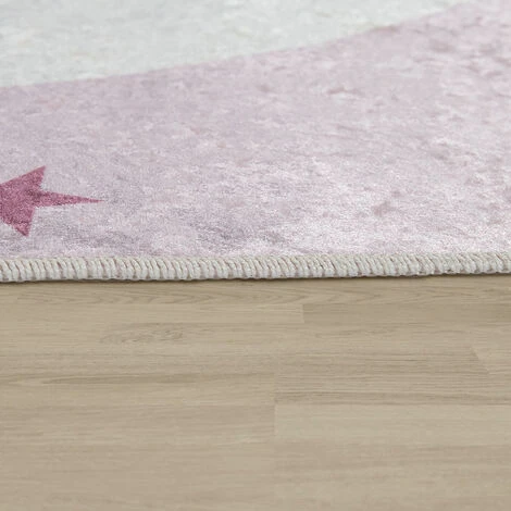 Paco Home Tappeto Per I Bambini, Tappeto Lavabile Per La Camera Dei Bambini Con Stelle, Luna E Motivi A Quadri 80x150 Cm, Pink 2 4 Paco Home Tappeto Per I Bambini, Tappeto Lavabile Per La Camera Dei Bambini Con Stelle, Luna E Motivi A Quadri 80x150 Cm, Pink 2 - immagine 2