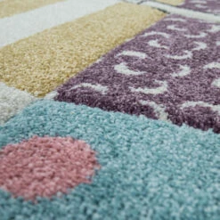 Paco Home Tappeto Bambini Cameretta Colori Pastello Moderni Motivi Graziosi Effetto 3D Ø 120 Cm Tondo, Pink 2 -Armonia Decor 70330749 3