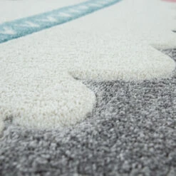 Paco Home Tappeto Bambini Cameretta Colori Pastello Moderni Motivi Graziosi Effetto 3D 80x150 Cm, Grigio -Armonia Decor 70330963 3