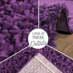 Paco Home Shaggy - Tappeto A Pelo Lungo In Diversi Colori E Misure 40x60 Cm, Viola -Armonia Decor 70331189 4