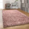 Paco Home Tappeto Salotto Pelo Lungo Shaggy Pastello Monocolore Morbido Soffice 60x100 Cm, Pink -Armonia Decor 70333483 1