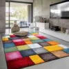 Paco Home Tappeto Salotto Moderno Pelo Corto Moderno Motivo Geometrico 3D 200x290 Cm, Multicolore -Armonia Decor 70334630 1