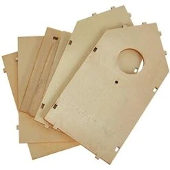 Rayher 62224000 Kit In Legno Casetta Per Uccelli FSC Mix Credit, 11 X 10,5 X 17 Cm, 7 Pezzi, Oggetto Decorativo, Oggetti Decorativi