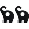 Fermalibri Con Elefante Carino Fermalibri Con Arte Antiscivolo Fermalibri Con Elefante Creativo Libri In Ferro Per Bambini Cancelleria Tavoli Semplici Fermalibri Con Animali 1 Paio 19x12cm，Nero -Armonia Decor 70835788 1