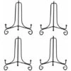 Set Di 4 Cavalletti Neri Portapiatti Decorativi Espositori Per Foto, Cornici, Libri Di Cucina, Piatti Decorativi, Dipinti E Opere D'arte, 4 Pollici -Armonia Decor 71080115 1