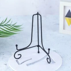 Set Di 4 Cavalletti Neri Portapiatti Decorativi Espositori Per Foto, Cornici, Libri Di Cucina, Piatti Decorativi, Dipinti E Opere D'arte, 4 Pollici 10 Set Di 4 Cavalletti Neri Portapiatti Decorativi Espositori Per Foto, Cornici, Libri Di Cucina, Piatti Decorativi, Dipinti E Opere D'arte, 4 Pollici -Armonia Decor 71080115 4