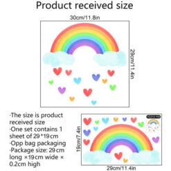 Glow In The Dark Adesivi Murali Arcobaleno Adesivi Murali Fata Luminosa Gocce Di Pioggia Nuvola E Cuore Adesivi Murali Fluorescenti Per La Decorazione Della Camera Dei Bambini Arte Murale -Armonia Decor 71081297 4