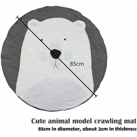 Kueatily Tappetino Per Gattonare, Tappetino Da Gioco In Cotone, Tappetino Pieghevole Per Bambini, Tappetino Da Gioco Per Bambini Inodore, Tappetino Per Bambini (elefante) 4 Kueatily Tappetino Per Gattonare, Tappetino Da Gioco In Cotone, Tappetino Pieghevole Per Bambini, Tappetino Da Gioco Per Bambini Inodore, Tappetino Per Bambini (elefante) - immagine 2