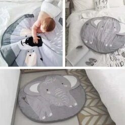 Kueatily Tappetino Per Gattonare, Tappetino Da Gioco In Cotone, Tappetino Pieghevole Per Bambini, Tappetino Da Gioco Per Bambini Inodore, Tappetino Per Bambini (elefante) 11 Kueatily Tappetino Per Gattonare, Tappetino Da Gioco In Cotone, Tappetino Pieghevole Per Bambini, Tappetino Da Gioco Per Bambini Inodore, Tappetino Per Bambini (elefante) -Armonia Decor 71089307 5