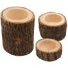 Set Di 3 Portacandele In Legno Per Centrotavola, Matrimoni, Feste Di Compleanno, San Valentino, Decorazioni Per La Casa -Armonia Decor 71376882 1