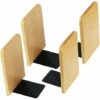 Set Di 4 Fermalibri In Legno Reggilibri Angolari Antiscivolo Per Libreria, Ufficio, Scuola, Biblioteca（13×8×10.5cm） -Armonia Decor 71379421 1