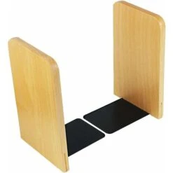 Set Di 4 Fermalibri In Legno Reggilibri Angolari Antiscivolo Per Libreria, Ufficio, Scuola, Biblioteca（13×8×10.5cm） -Armonia Decor 71379421 4