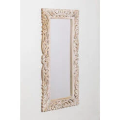 SKLUM Specchio Da Parete Rettangolare In Legno Di Mango Zargor Legno Bianco Vintage -Armonia Decor 71617274 3
