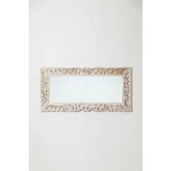 SKLUM Specchio Da Parete Rettangolare In Legno Di Mango Zargor Legno Bianco Vintage -Armonia Decor 71617274 4