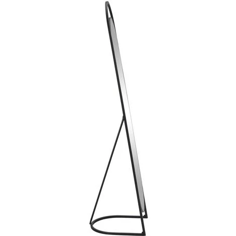 Specchio Su Piede Psiche L.41 X H. 171 Cm In Ferro Nero - ZINEB 5 Specchio Su Piede Psiche L.41 X H. 171 Cm In Ferro Nero - ZINEB - immagine 3