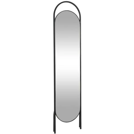 Specchio Su Piede Psiche L.41 X H. 171 Cm In Ferro Nero - ZINEB 7 Specchio Su Piede Psiche L.41 X H. 171 Cm In Ferro Nero - ZINEB - immagine 5