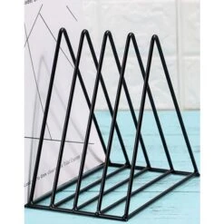 Fermalibri In Metallo Regolabili Per Scaffali, Fermalibri Triangolari Per Carichi Pesanti Per Riviste O Riviste -Armonia Decor 71884459 2