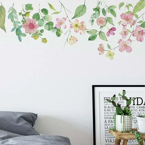 Bellissimi Fiori Wall Sticker Decorazione Della Casa Rimovibile Eco-friendly Creativo 4 Bellissimi Fiori Wall Sticker Decorazione Della Casa Rimovibile Eco-friendly Creativo - immagine 2