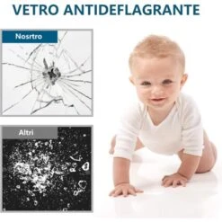 RELAX4LIFE Specchio Da Parete Con Cornice In Metallo, Specchio In Vetro Temperato, Specchio A Parete E Su Porta, Specchio Da Appendere Per Camera Da Letto, Guardaroba E Ingresso (Bianco) -Armonia Decor 72656845 4