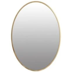 Specchio Ovale 50x70cm, Ebele Cornice Alluminio Giallo Oro HOMEDE -Armonia Decor 73266761 3
