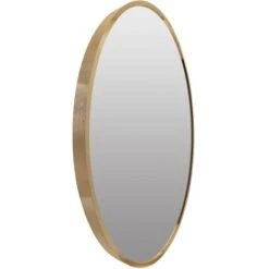 Specchio Ovale 50x70cm, Ebele Cornice Alluminio Giallo Oro HOMEDE -Armonia Decor 73266761 4