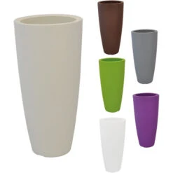Vaso Tondo 'stilo' ø Cm 33 X H 70 - 12 Lt. Verde