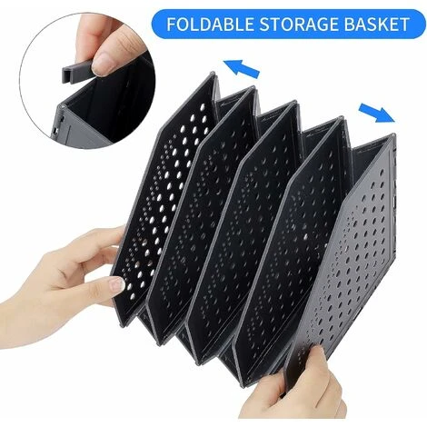 Organizer Da Scrivania Pieghevole Organizzatore Di File Desktop 4 Scomparti Portariviste Pieghevole In Plastica Scomparti Regolabili E Robusti Per La Scuola Dell'ufficio (grigio Scuro) 5 Organizer Da Scrivania Pieghevole Organizzatore Di File Desktop 4 Scomparti Portariviste Pieghevole In Plastica Scomparti Regolabili E Robusti Per La Scuola Dell'ufficio (grigio Scuro) - immagine 3