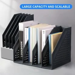 Organizer Da Scrivania Pieghevole Organizzatore Di File Desktop 4 Scomparti Portariviste Pieghevole In Plastica Scomparti Regolabili E Robusti Per La Scuola Dell'ufficio (grigio Scuro) 10 Organizer Da Scrivania Pieghevole Organizzatore Di File Desktop 4 Scomparti Portariviste Pieghevole In Plastica Scomparti Regolabili E Robusti Per La Scuola Dell'ufficio (grigio Scuro) -Armonia Decor 75983266 4