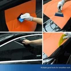 Kit Di Strumenti Per La Copertura Di Pellicole Per Vetri Per Auto In Vinile, 6 Pezzi Strumento Di Installazione In Vinile Per Pellicole Per Vetri Per Vetri Protettivi Per Veicoli: Tergivetri, Raschiet -Armonia Decor 75983271 5