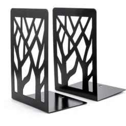 2 Pezzi Fermalibri, Fermalibri In Metallo Per Libri Pesanti, Fermalibri Decorativi Antiscivolo (nero), L, (WW-ShuDang)