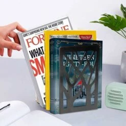 2 Pezzi Fermalibri, Fermalibri In Metallo Per Libri Pesanti, Fermalibri Decorativi Antiscivolo (nero), L, (WW-ShuDang) -Armonia Decor 75983704 5