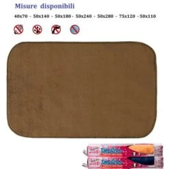 TAPPETO MERLINO 75X120 MARRONE GEM.