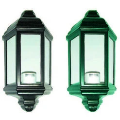 Lanterna A Parete Modello Londra - 60w Ip44 Mm.176x100x360h. Colore Nero