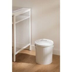 SKLUM Pattumiera Con Coperchio Sonella Bianco -Armonia Decor 76212816 2