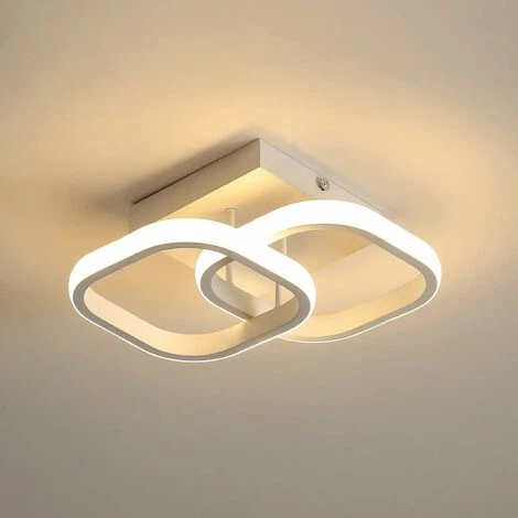 Plafoniera A LED 22W Moderna Piazza LED A Risparmio Energetico, Plafoniera A LED Per Corridoio Ingresso Ufficio Camera Da Letto Cucina Metallo Design Moderno Lampada Da Soffitto (Bianco Caldo) 3 Plafoniera A LED 22W Moderna Piazza LED A Risparmio Energetico, Plafoniera A LED Per Corridoio Ingresso Ufficio Camera Da Letto Cucina Metallo Design Moderno Lampada Da Soffitto (Bianco Caldo)