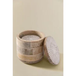 SKLUM Set Di 2 Barattoli In Legno Di Mango Nabordi Legno Bianco Vintage -Armonia Decor 76794198 5