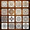 Stencil Per Pittura A Mandala 16 Pezzi, Stencil Per Pittura Ad Aerografo Riutilizzabile 2 Stencil Per Pittura A Mandala 16 Pezzi, Stencil Per Pittura Ad Aerografo Riutilizzabile -Armonia Decor 76874218 1