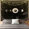 Arazzo Da Parete Con Luna, Arazzo Boho, Gotico, Indiano, Arazzo Da Parete, Mandala, Psichedelico, Punta Decorativa, Decorazione Da Parete Per Camera Da Letto, Soggiorno, Dormitorio (oro, 150 X 130 Cm) -Armonia Decor 76874477 1