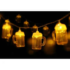 6.5FT 10LED Natale Boccale Di Birra Luci Della Stringa Luci Decorative A LED Luci A Sospensione Sempre Accese Modalità Luce Per Festival Feste Di Carnevale Di Pasqua -Armonia Decor 77494376 4