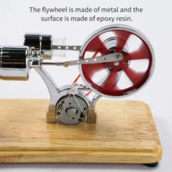 Kit Motore Stirling Generatore Di Elettricità Modello Di Motore Ad Aria Calda Modello Di Generatore Fisico Con Luce A LED Volano Design Esperimento Scientifico Base In Legno Giocattolo Educativo Fai-d -Armonia Decor 77495761 3