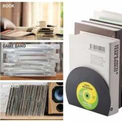 Libreria In Vinile Vintage Moderna Semplice Decorazione Per La Casa CD CD Libreria 10 Libreria In Vinile Vintage Moderna Semplice Decorazione Per La Casa CD CD Libreria -Armonia Decor 77711066 4