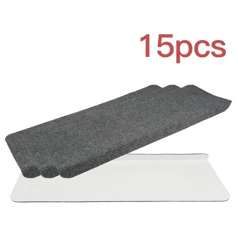 DYHF Tappetini Scale Autoadesivi 15 Pz 65x25 Cm Grigio 7 DYHF Tappetini Scale Autoadesivi 15 Pz 65x25 Cm Grigio - immagine 5